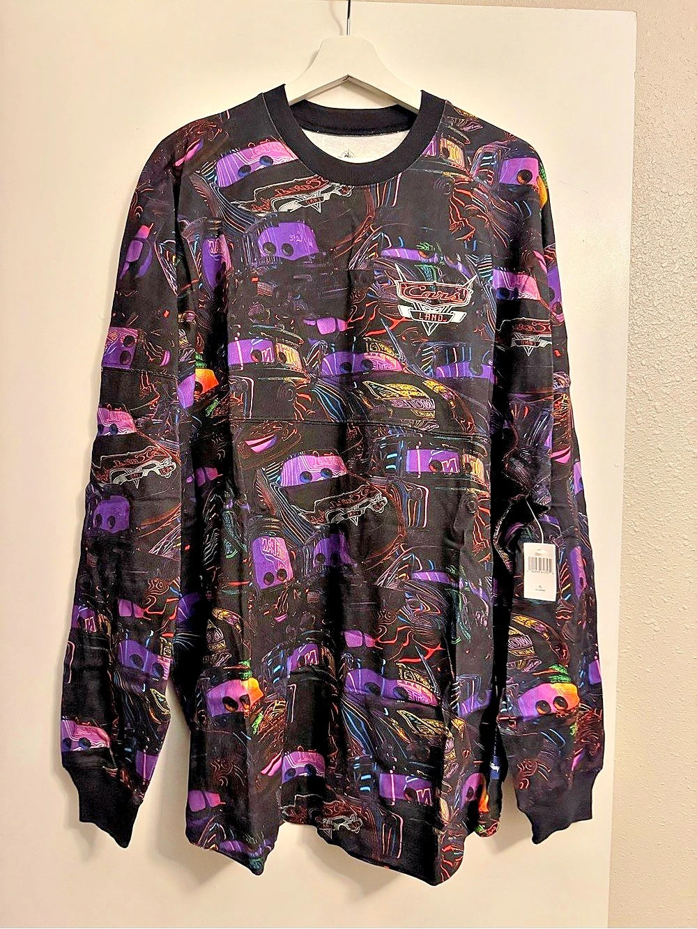 Disney Parks Cars Land Neon Lights Spirit Jersey for Adults Abstract Graphic